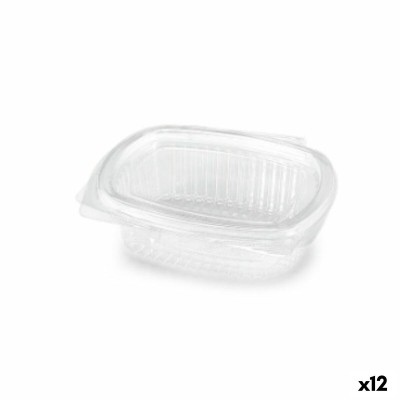 Récipient de Conservation des Aliments Algon Réutilisable 250 ml Transparent Oblongue 14 x 11 x 4,5 cm (12 Unités)