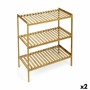 Shelves Confortime Natural Bamboo 70 x 35 x 76,2 cm (2 Units)