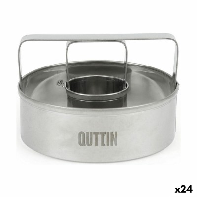 Moule à pâtisserie Quttin 7,5 x 7,5 x 5 cm Acier (24 Unités)