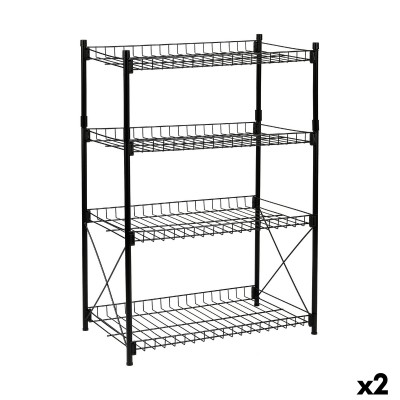 Shelves Confortime Metal 52 x 34 x 86 cm (2 Units)