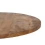 Table top Circular Beige Mango wood 70 x 70 x 3 cm