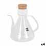 Cruet La Mediterránea Bell 1 L Silicone Borosilicate Glass (4 Units)