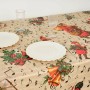 Stain-proof resined tablecloth Belum Christmas Sheet Music Black Red Green Linen 100 x 150 cm