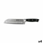 Santoku Knife Quttin Bull 17 cm (4 Units)