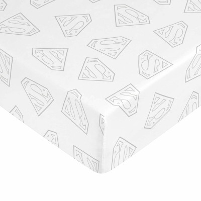 Fitted bottom sheet Superman Multicolour Single