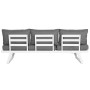 Sofa and table set Home ESPRIT Metal 130 x 68 x 65 cm