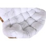 Fauteuil à Bascule Home ESPRIT Blanc Marron Acier 108 x 108 x 80 cm