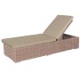 Chaise longue Patsy Marron Clair Naturel 200 x 70 x 41 cm