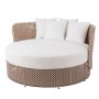 Garden day bed Nadia Brown 133 x 126 x 70 cm