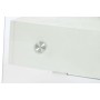 Table de Nuit DKD Home Decor Blanc Transparent Verre Bois MDF 50 x 40 x 45,5 cm