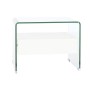 Nightstand DKD Home Decor White Transparent Crystal MDF Wood 50 x 40 x 45,5 cm