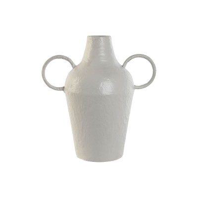Vase Home ESPRIT Blanc Métal 33,5 x 20 x 36 cm