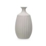 Vase Gris Céramique 21 x 39 x 21 cm (2 Unités) Rayures