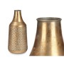 Vase Golden Metal 21 x 44 x 21 cm (4 Units) With relief