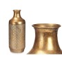 Vase Golden Metal 16 x 42 x 16 cm (4 Units) With relief