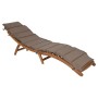 Chaise longue Home ESPRIT Marron Beige 191 x 54 x 61 cm