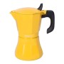 Italian Coffee Pot Oroley Petra Mustard Aluminium 9 Cups