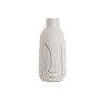 Vase Home ESPRIT White Mango wood Modern Face 15 x 15 x 30 cm