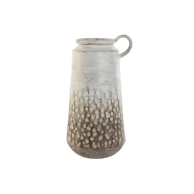 Vase Home ESPRIT White Metal Colonial 23 x 20 x 40 cm