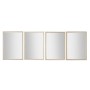 Miroir mural Home ESPRIT Blanc Marron Beige Gris Verre polystyrène 70 x 2 x 97 cm (4 Unités)