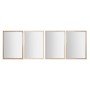 Miroir mural Home ESPRIT Blanc Marron Beige Gris Verre polystyrène 66 x 2 x 92 cm (4 Unités)