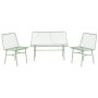 Table Set with 3 Armchairs Home ESPRIT Mint Metal 115 x 53 x 83 cm