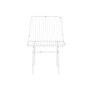 Table Set with 3 Armchairs Home ESPRIT White Metal 115 x 53 x 83 cm