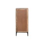 Chest of drawers Home ESPRIT Brown Black Silver Mango wood Mirror Indian Man 45 x 35 x 105 cm