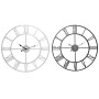 Wall Clock Home ESPRIT White Black Metal 60 x 3 x 60 cm (2 Units)