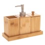 Bath Set 5five Simply Smart Natureo Natural Bamboo 22 x 8.8 x 18 cm