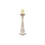 Candleholder Home ESPRIT White Natural Metal Mango wood 13 x 13 x 46 cm