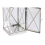 Lantern Home ESPRIT Silver Crystal Steel Chromed 22 x 20 x 50 cm (4 Pieces)