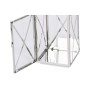 Lantern Home ESPRIT Silver Crystal Steel Chromed 16 x 15 x 32 cm (2 Pieces)