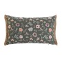 Cushion Home ESPRIT Green Flowers Boho 50 x 5 x 30 cm