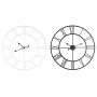 Wall Clock Home ESPRIT White Black Metal 80 x 3 x 80 cm (2 Units)