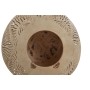 Bougeoir Home ESPRIT Fibres de coco 15 x 15 x 13 cm (2 Unités)