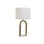 Desk lamp Home ESPRIT White Golden Marble Iron 50 W 220 V 38 x 38 x 70 cm