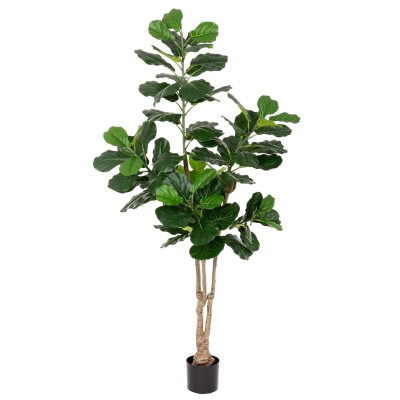 Decorative Plant Polyurethane Cement Fig Tree 175 cm