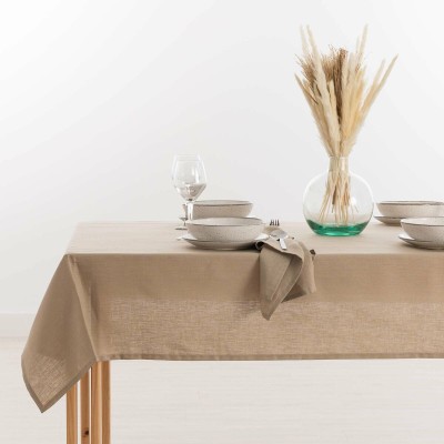 Tablecloth Belum Multicolour Taupe 140 x 150 cm