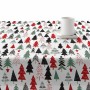 Stain-proof resined tablecloth Belum Laponia White Black Red Green 300 x 150 cm