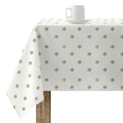 Nappe enduite antitache Belum Snowflakes Gold Multicouleur 250 x 150 cm