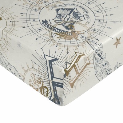Fitted sheet Harry Potter White Beige 180 x 200 cm