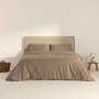 Housse de Couette SG Hogar Greige 300 Fils 140 x 200 cm