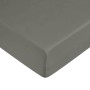 Fitted bottom sheet Decolores Liso Anthracite Dark grey Double