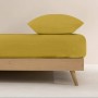 Fitted bottom sheet Decolores Liso Mustard Double