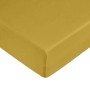 Fitted bottom sheet Decolores Liso Mustard King size