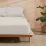 Fitted bottom sheet Decolores Liso Beige Single Smooth