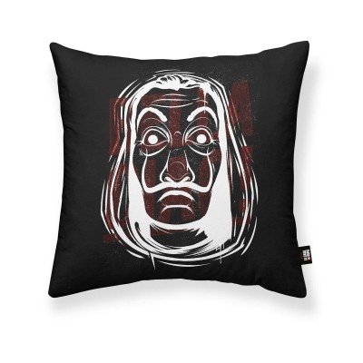 Cushion cover La casa de papel Bella Ciao A Black Multicolour 45 x 45 cm