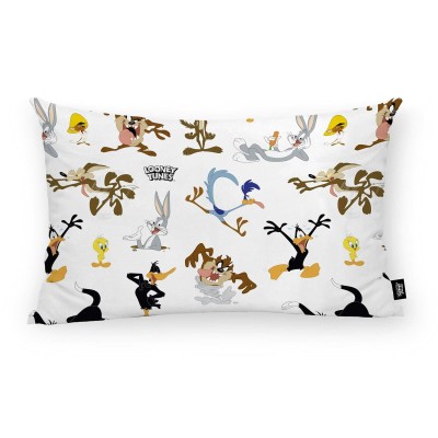 Cushion cover Looney Tunes Looney Characters C White Multicolour 30 x 50 cm