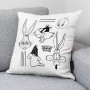 Cushion cover Looney Tunes Looney B&w B White 45 x 45 cm